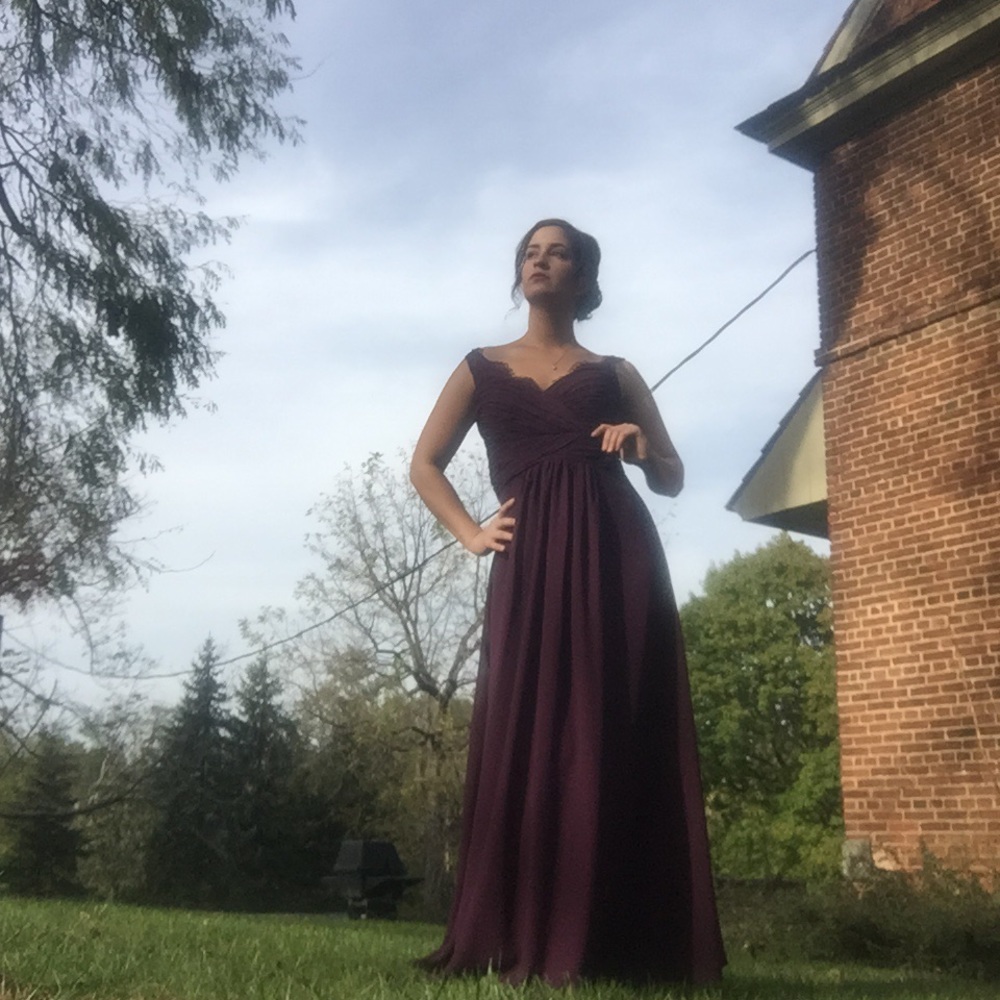 Plum colored Bridesmaid Dress